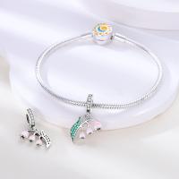 Encanto de Plata Esterlina S925 Unicornio Floral Mariposa Para Pulsera Original de 3mm Joyería Fina de Cumpleaños para Mujeres Regalo de Piedra Principal de Zirconio - details 59