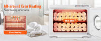 SucceBuy Calentador de toallas caliente, gran capacidad de 23 litros con ventana transparente, 2 estantes de acero inoxidable, capacidad para 50-60 toallas - details 1