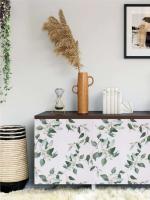 Papel Tapiz de Hoja Ral Adhesivo, Verde/Gris Ideal para Paredes de Baño, Dormitorio, Decoración del Hogar - details 11