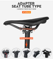 TOSEEK Full Carbon Saddle MTB/Road Bike Saddle 143/155MM Super Light Leather Carbon Cushions 135g Carbon Rails Bicycle Seat - details 10