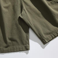Men Summer Side Pockets Cargo Shorts Solid Color Leisure Outdoors Hiking Motion New Fashion Comfort Cotton Short Trousers Men - details 11
