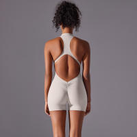 Conjunto Deportivo Hamidou Monos de Yoga sin Mangas con Cuello en V Material de Nylon - details 3