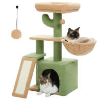 Árbol para gatos pequeño 2 en 1 con poste rascador, rascadores para gatos, condominio para gatitos, accesorios para gatos - details 12