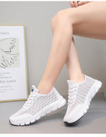 Zapatos deportivos de moda de las mujeres hueco transpirable deportes zapatos casuales bajo fondo suave de malla zapatos para correr - details 14