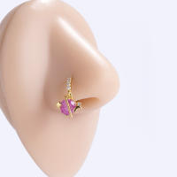 Pendientes de estilo coreano para mujer, aros con colgante inferior, Luna, ojo, hueso de la oreja, Piercing clásico, joyería corporal, 2 unidades - details 5