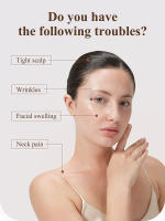 ANLAN Dispositivo de belleza Gua Sha 2 en 1, elimina la hinchazón y las arrugas faciales, cuidado de la piel EMS de doble frecuencia, masajeador corporal Guasha frío-calor - details 1