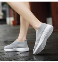 Zapatos para caminar para mujer, zapatillas de calcetín a la moda, mocasines cómodos y transpirables, zapatos informales antideslizantes - details 25
