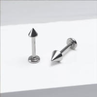 Starbeauty Tito Plata Gótica Espina de Labio Joyería de Cuerpo de Grado Implantable - details 2