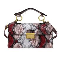 Elegante Bolso de Mano de Cuero PU Patrón de Piel de Serpiente Impermeable, Resistente al Desgaste - details 2