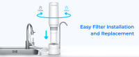 Waterdrop WD-CFF-04 Filtro de repuesto, sistema de grifo de ultrafiltración, filtro de agua para encimera, vida útil de 4000 galones, filtros de agua de repuesto para fregadero, repuesto para - details 2