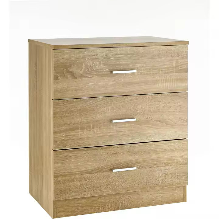 Cajonera Nobilitada para el Hogar Mueble Moderno de Dormitorio o Sala Cómodo, Blanco, 60x40x70 cm - 1