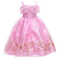 Vestido de princesa para niña, ropa de fiesta de fantasía de verano, disfraz de Aurora, Rapunzel, Cenicienta, Bella Durmiente, Carnaval y Navidad - details 11
