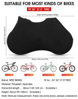 WEST BIKING-funda protectora para bicicleta de montaña y carretera, cubierta completa a prueba de arañazos, bolsa de almacenamiento para ruedas - details 2