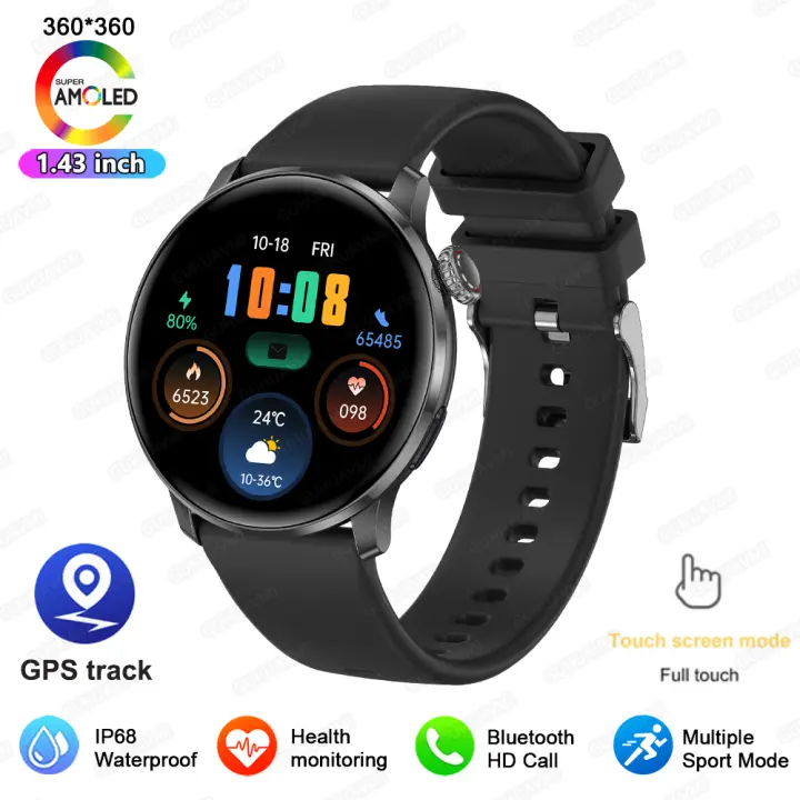 Nuevo reloj inteligente a la moda para mujer, pantalla AMOLED, frecuencia cardíaca, sueño, recordatorios de salud, más de 100 diales personalizados, múltiples modos deportivos, reloj inteligente con llamadas Bluetooth para Android iOS - 1