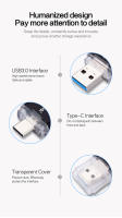 WANSENDA Drive de Memoria USB Tipo C Hardware de Interfaz 128GB-512GB Drive de Almacenamiento de Datos - details 2