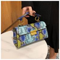 Elegante Bolso de Mano de Cuero PU Patrón de Piel de Serpiente Impermeable, Resistente al Desgaste - details 45