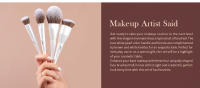 Jessup - Juego de 4 brochas de maquillaje facial para base, corrector, rubor, contorno, polvos e iluminador, color blanco perla T344 - details 1