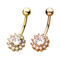 Pendiente de acero quirúrgico para el ombligo, piercing para el ombligo, piercing para el ombligo, joyería para el cuerpo - details 2