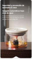 Dispensador de agua automático de cerámica para gatos, tazón de cerámica para gatos, filtración circulante, fuente de agua inteligente para gatos, tazón para perros, suministros para mascotas - details 4