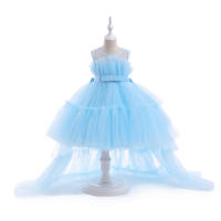 Summer Pink Trailing Lace Baby Girl Dress Toddler 1st Birthday Party Princess Dresses for Girl Formal Puffy Wedding Gown Vestido - details 38