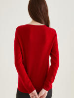 LINY XIN Women's Crew Neck Cardigan Sweater 100% Merino Wool Spring Fall Lightweight Soft Long Sleeve Knitted Coat - details 41