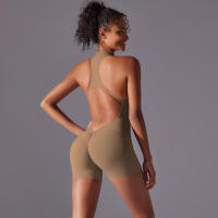 Conjunto Deportivo Hamidou Monos de Yoga sin Mangas con Cuello en V Material de Nylon - details 52