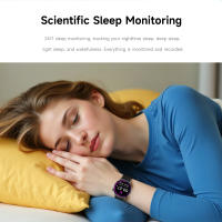 Nuevo reloj inteligente a la moda para mujer, pantalla AMOLED, frecuencia cardíaca, sueño, recordatorios de salud, más de 100 diales personalizados, múltiples modos deportivos, reloj inteligente con llamadas Bluetooth para Android iOS - details 9