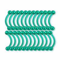 Piercing de ceja de acero quirúrgico 316L, Piercing de labio Punk, 1,2x10x3mm, anillo de lengua, anillos de diente, Piercing corporal, 5 unidades por lote - details 2