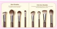 Set de Pinceles de Maquillaje Jessup Premium 25pcs Pinceles Sintéticos Marrón para Base, Sombra, Corrector, Rubor, Delineador de Cejas - details 2