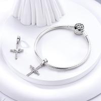 Encantos de Serie Zirconia de Plata Esterlina S925 100% Real para Mujeres Joyería Fina de Cumpleaños Ajuste a Pulsera y Bangle de 3mm - details 65