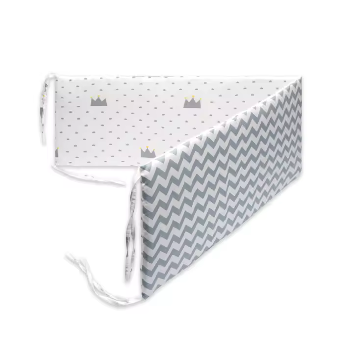 TK Parachoques para cuna de bebé, barreras circundantes con cremallera, valla de cama de algodón trenzada, Protector de cuna para recién nacidos anticolisión, decoración de habitación - 1