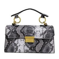 Elegante Bolso de Mano de Cuero PU Patrón de Piel de Serpiente Impermeable, Resistente al Desgaste - details 9
