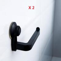 Portarrollos de papel higiénico montado en la pared para baño, soporte para pañuelos, almacenamiento con ventosa, 2 piezas - details 0