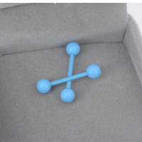 2 unids/lote de piercing de estilo indio luminoso, 1,6x19x6mm, piercing de lengua de barra recta, joyería corporal acrílica de calibre 14, anillo tragus - details 12