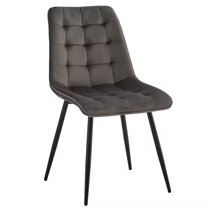 EGOONM, un juego de 4 sillas de comedor de terciopelo, patas de Metal, silla moderna y cómoda para cocina, dormitorio, sala de estar, muebles para el hogar - 1