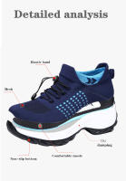 Zapatos de Caminada para Mujer Calcetines de Moda Zapatillas Transpirables Cómodos para Cuidado Postparto Plataforma Casual Loafers Antideslizantes - details 2