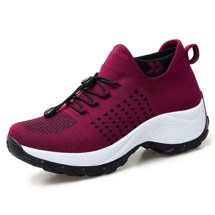 TK Zapatos de Caminada para Mujer Calcetines de Moda Zapatillas Transpirables Cómodos para Cuidado Postparto Plataforma Casual Loafers Antideslizantes - 1