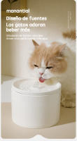 Dispensador de agua automático de cerámica para gatos, tazón de cerámica para gatos, filtración circulante, fuente de agua inteligente para gatos, tazón para perros, suministros para mascotas - details 3