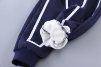 Pantalones acolchados de manga larga con cuello redondo, Top cálido informal, Conjunto de dos piezas - details 9