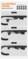 Soporte de ordenador de bicicleta de carbono, cronómetro, velocímetro, soporte de montaje para Garmin, Cateye, Bryton, Gopro, so - details 4