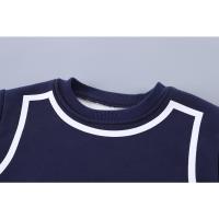 Pantalones acolchados de manga larga con cuello redondo, Top cálido informal, Conjunto de dos piezas - details 0