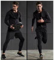 Ropa Deportiva de baloncesto para hombre, conjuntos de compresión para correr, gimnasio, Fitness, chándales, ropa interior, medias, traje deportivo para trotar, 5 piezas - details 1