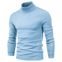 AIOPESON-suéteres gruesos de cuello alto para hombre, Jersey informal de cuello alto, ajustado, cálido, de calidad, Color sólido, Invierno - details 14