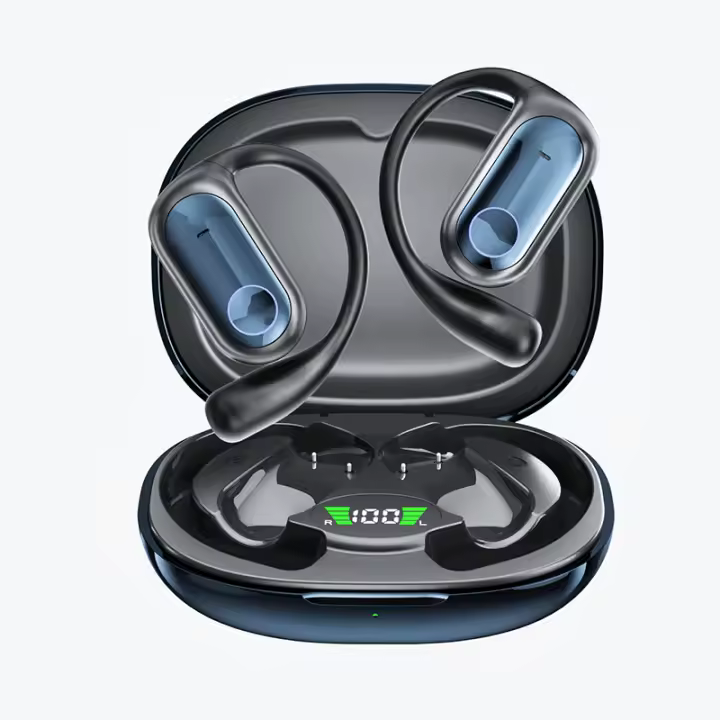 Audífonos Inalámbricos Bluetooth 5.4 SANLEPUS YYK-Q17 2025 | Auriculares con Traducción por IA | Diseño ultraligero de oído abierto para deportes | Ideal para correr/ir al gimnasio | Batería de 45 horas | Compatible con iPhone/Android/Xiaomi - 1