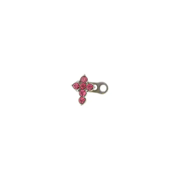 1Pc 100% Acero quirúrgico 14g micro diver cutánea piercing de cristal superior con anclaje dérmico piercing piercings tops ocultar en el cuerpo - 1