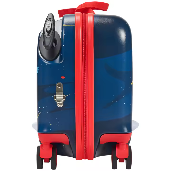 Maleta de Viaje para Niños SucceBuy, Capacidad de 26 L, Equipaje de Mano con Ruedas de 45,72 cm, Correa de Hombro Ajustable, Maleta de Viaje Ligera para Niños Mayores de 3 Años, Azul y Blanco - 1