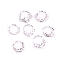 2 uds 8mm daith ajustada Torre tragus anillo piercing joyería cz nariz aro cartílago de hélice pendiente - details 3