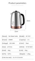 Tetera Eléctrica de Acero Inoxidable de 2L Tetera Inteligente con Pantalla de Temperatura para Té Café Electrodomésticos de Cocina - details 2
