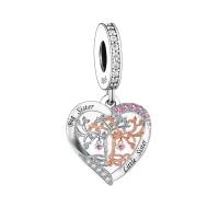 Encanto de Pulsera Fine para Mujeres 925 Plata Esterlina con Diseño de Árbol del Vida Bricolaje Adecuado para Joyería de Moda - details 0