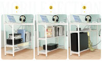 Escritorio Plegable Rcynview para Computadora, para Dormitorio, Oficina, Sofá, Estudio, Color Blanco, 100x55x75cm - details 2